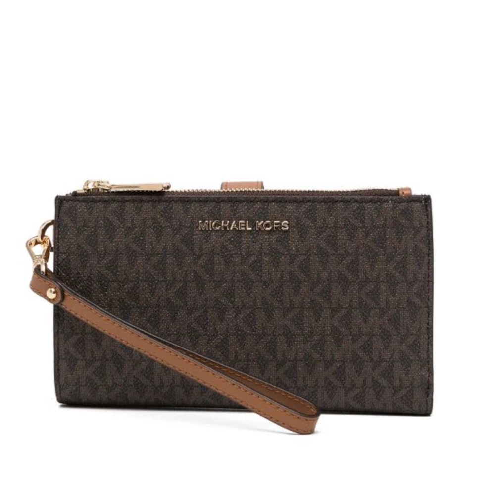 Michael Kors Adele Monogram Clutch Bag